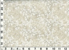 Small White Flowers Leafy Vines Off White Quilting Sewing Fabric by Yard #923