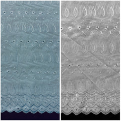 Sedona Designz 41″ Wide Poly Cotton Broadcloth All Over Embroidery Eyelet Fabric