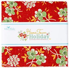 Home Town Holiday Riley Blake 5″ Stacker 100% Cotton Precut Squares