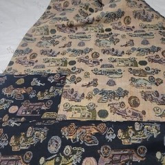 Old Automobiles Cars Print Fabric 30 x 76″ Upholstery