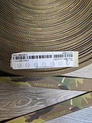 1″ Nylon Multicam Webbing MIL A-A-55301 Double Sided Mil-Spec US Made