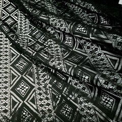 BLACK DIAMOND STRIPE LACE FABRIC 54″ BY THE YARD GOTHIC GEOMETRIC LACE