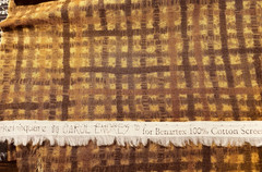 MARKET SQUARE Golden Brown Plaid BY CAROL ENDRES – 100% COTTON FABRIC BTY