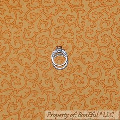 BonEful FABRIC FQ Cotton Quilt Orange Calico Scroll Swirl Fall Halloween USA Dot