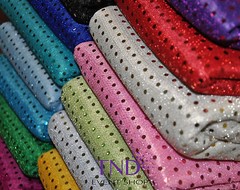 44” x 10 YDS 3MM ROUND SPANGLE FABRIC BOLT DECORATIVE SPARKLING BLING FABRIC