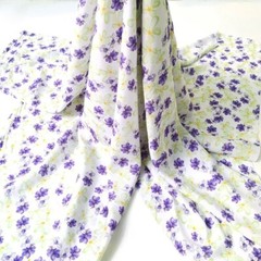 1yard X 1.4meter Breathable Dress Material Soft Viscose Poplin Fabric Floral