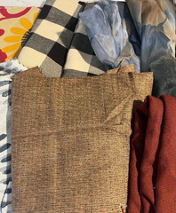 Home Decor Fabric Remnant Bundle-5lbs of large remnants 8 fabrics