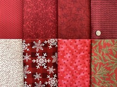 30 RED SHADES Fat / Long Quarter Floral Tonal Blender Quilt Cotton Fabric Bundle