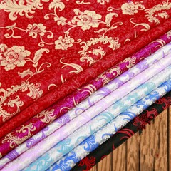 Retro Brocade Fabric Satin Embroidery Flower for Qipao Chinese Wedding Decor DIY