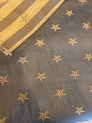 ​4.8 Yds Luxury Empire Star Woven Jacquard Upholstery – Deep Mshrm Taupe & Gld