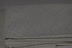 2 piece fabric lot CREAM LEAVES VINES low volume blender background calico 1 yd+
