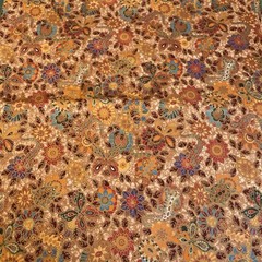 Copper Bronze Brown Metallic Flower Butterfly Turtle Blank Quilting 2.5 Yards