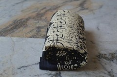 Black & Beige Hand Print Fabric 100% Cotton 4 Yard NO DUTY CHARGES 100%✅ZK-369