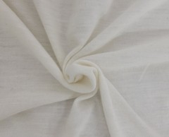 Wool Blend Jersey Knit Fabric by the Yard Ivory Soft with Drape 5/22