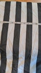 Bryant Indoor/Outdoor Awning Stripe Chalk Black fabric stock TTT2
