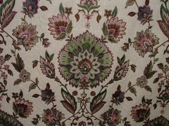iLiv Embroidered Curtain Fabric 1.7 Metres Jaipuri Mulberry Cushion Blinds