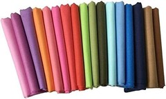 17 Pcs 18″ X 22″（46 * 56Cm）Cotton Fat Quarter Bundle Assorted Colors Fabric Bund