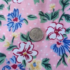 Floral Cotton Fabric Remnant Lot 11 Pieces Quilting Crafting Multicolor