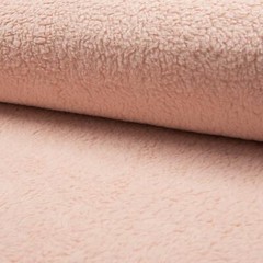 Cotton Teddy Sherpa Fleece Fabric Material – SALMON