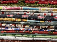 25 Yards Of New Flannel Christmas Winter Fabric FREE SHIPPING