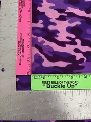 Fabric By The Yard – Purple Black Camouflage – 44” Wide – cotton/synthetic blend