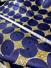 Navy, gold & black Ankara