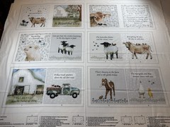 A Beautiful Day By Henry Glass Co. Farm Fabric Book Panel Cotton Storybook