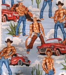 The Alexaner Henery Fabrics Collection 2005 Shirtless Wrangler Fabric
