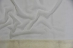 White & Ivory IFR Sheer Chiffon Fabric | 58″ Wide x 70 Yard Bolt | UPS Ground |
