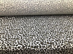 Double Brushed DTY Spandex Stretch Apparel Fabric Taupe Black White Cheetah L213