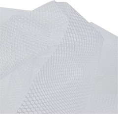 White Lightweight 18″ x 54″ See-Through Mesh Fabric for Crafting Excellence