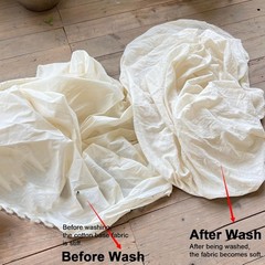 63In X 10.9 Yards 100% Cotton Muslin Fabric, Medium Weight Natural Unbleached Mu