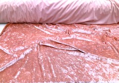 Stretch Velvet Spandex Fabric Apparel Coral Pink G101