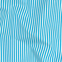 Sky Blue Striped Cotton Fabric: Yarn-Dyed Woven Shirting 58-inch Wide