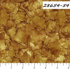 Misty Morning Northcott 28654-54 Scenic Mountian View Golden Brown Mottled