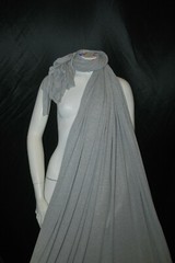Wool rayon Knit Jersey Fabric Ecofriendly 7 oz drapey Heather gray by the yard