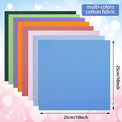 40 Piece Solid Color Fabric Bundles – 10 X 10 Inch Multi-Color Fabric Squares fo