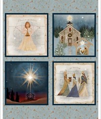 Multi O’ Holy Night 36In Panel by Beth Albert 24 x 44In Wide 3 Wishes Fabric