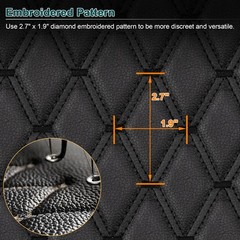 Auto Headliner Upholstery 63″ Diamond Quilted PU Leather 6mm Foam Backed By Yard