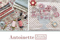 Moda ANTOINETTE 13951 12 Smoke Gray Floral FRENCH GENERAL Quilt Fabric