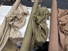 Striped TAFFETA Silk . 100% silk. Sold By the yard. Red And Gold