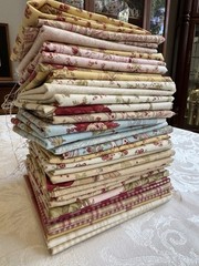 Lot Of GINGHAM ROSE Fabric Moda 3 Sisters OOP 1/4yd (29 Pieces) + 4 Partial +2FQ