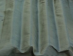 Gold/Black Narrow Stripes 100% Silk Dupioni Fabric, 44″ Wide, By Yard (SD-600G)