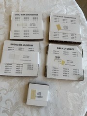 Lot of 5 Moda Charm Squares By Barbara Brackman Civil War Reproduction Fabric