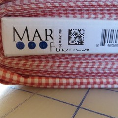 Yard ~ Strawberry Patched Tiny Red Check by Marcus $3.99 Ships ANY Amount Fabric