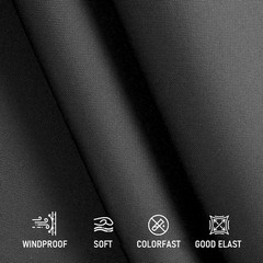 Flat Knit Headliner Flame Retardant Fabric Replace Car Roof Medium Black 60″×60”
