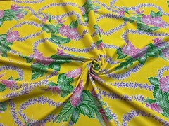 45″ Wide HAWAIIAN PRINT Cotton Blend Fabric By The Yard
