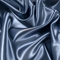 Heavy DENIM BLUIE Bridal Duchess Satin Fabric 58″ By The Yard Glossy Poly Satin