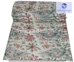 26 Yard Indian Hand Block Cotton Multi-Color All Over Print Handcrafted Fabric