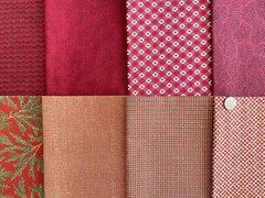 30 RED SHADES Fat / Long Quarter Floral Tonal Blender Quilt Cotton Fabric Bundle